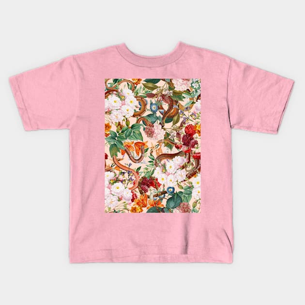 Dangers in the Forest XIVI Kids T-Shirt by burcukorkmazyurek